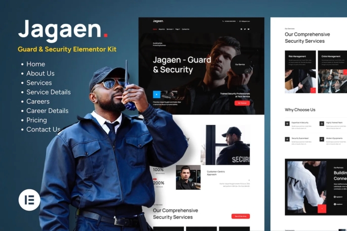 Jagaen - Guard & Security Service Template Kits 1.0.0
