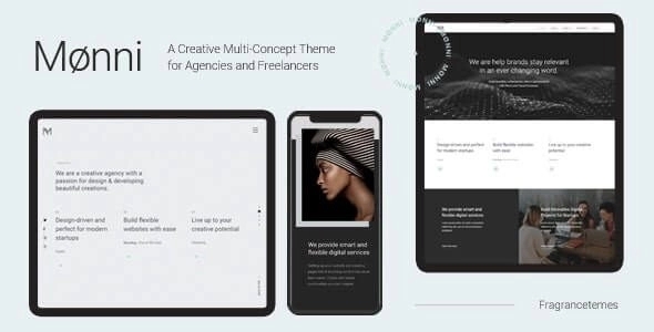 Monni – A Creative Multi-Concept Theme for Agencies and Freelancers 1.0