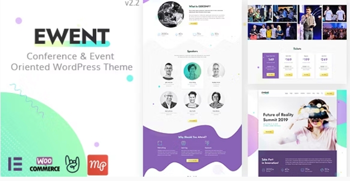 Ewent – Conference & Event Oriented WordPress Theme 2.1