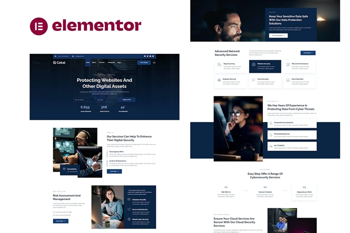 Cekal – Cyber Security & IT Service Elementor Template Kit 1.0.0
