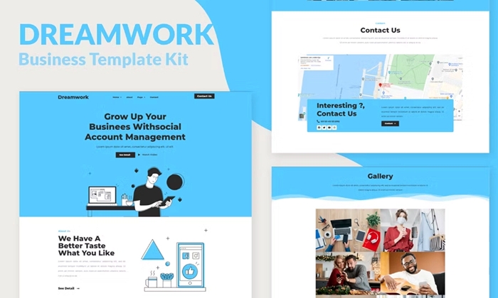 Dreamwork – Business Management Elementor Template Kit 1.0.0