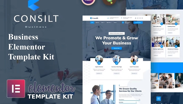 Consilt – Business & Consulting Elementor Template Kit 1.0.0