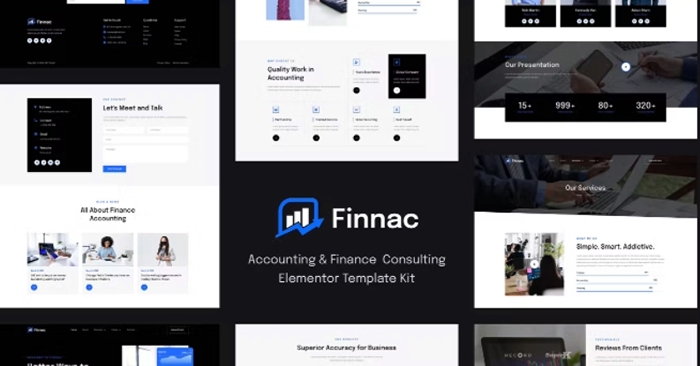 Finnac – Accounting & Finance Consulting Elementor Template Kit 1.0.0