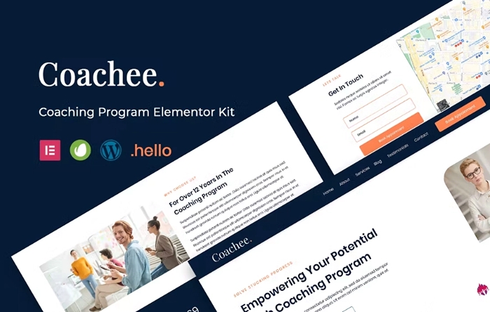 Coachee - Coaching Program Elementor Template Kit 1.0.0