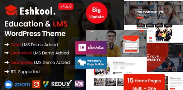 Eshkool – Education WordPress Theme 4.6.7