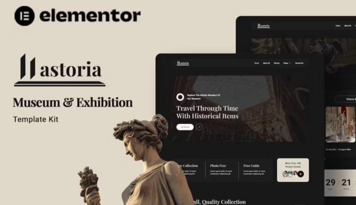 Lastoria - Museum & Exhibition Elementor Template Kit 1.0.0