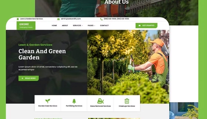 Gnome - Lawn & Garden Care Services Elementor Template Kit 1.0.0