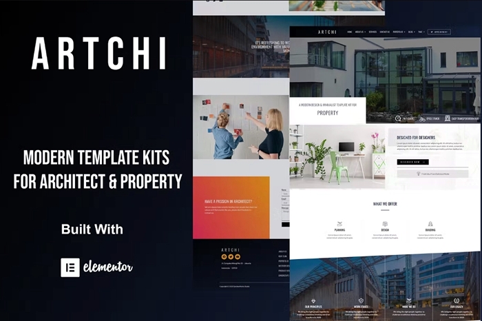 Artchi – Modern Architecture Elementor Template Kit 1.0.0