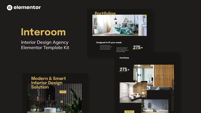 Interoom – Interior Design & Architecture Elementor Template Kit 1.0.0