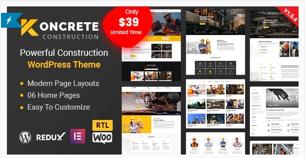 Koncrete – Construction Building WP Theme 2.0.4