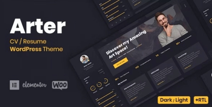 Arter – Resume WordPress Theme 1.8.5