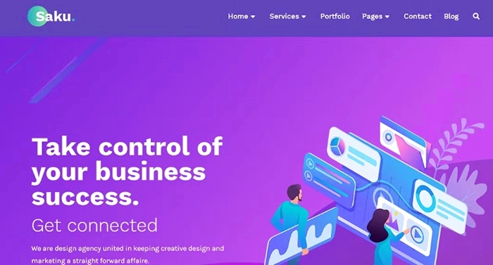 Saku – Business Agency Elementor Template Kit 1.0.0