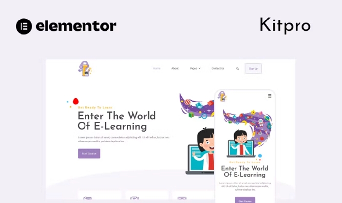 Tutturu E-Learning Service Elementor Template Kit 1.0.0