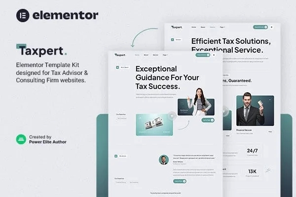 Taxpert – Tax Advisor & Consulting Elementor Template Kit 1.0.0