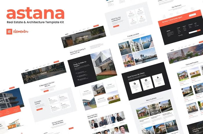 Astana – Real Estate & Architecture Elementor Template Kit 1.0.0