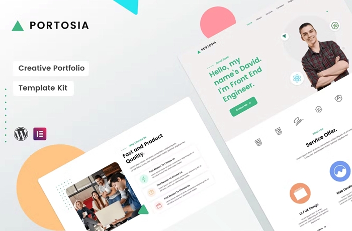 Portosia – Creative Portfolio Template Kit 1.0.0