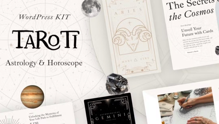 Taroti – Astrology & Horoscope Elementor Pro Template Kit 1.0.0