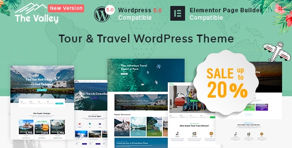 Valley – Tour & Travel Agency WordPress Theme 2.7.11
