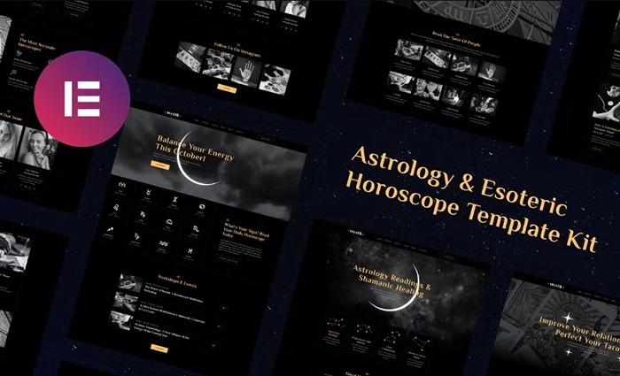 Mystik – Astrology & Esoteric Horoscope Elementor Template Kit 1.0.0