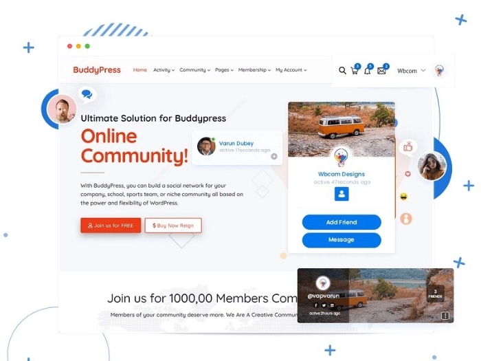 Reign WordPress BuddyPress Theme 7.0.0