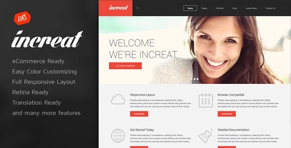 Increat – Responsive Multi-Purpose Theme 2.7