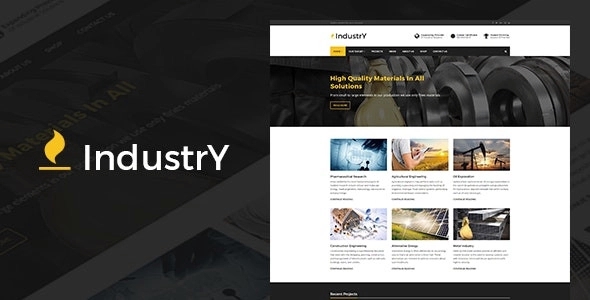 Industry – Factory Company And Industry WP Theme 3.1