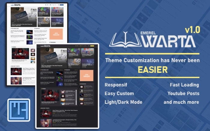 Emerel Warta – Responsive Blog / Magazine / News WP Theme 1.0