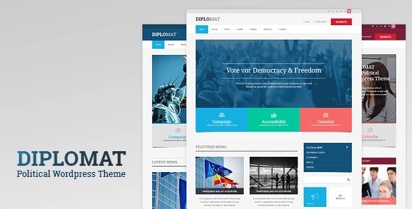 Diplomat – Political Campaign Party Blog Responsive 1.2