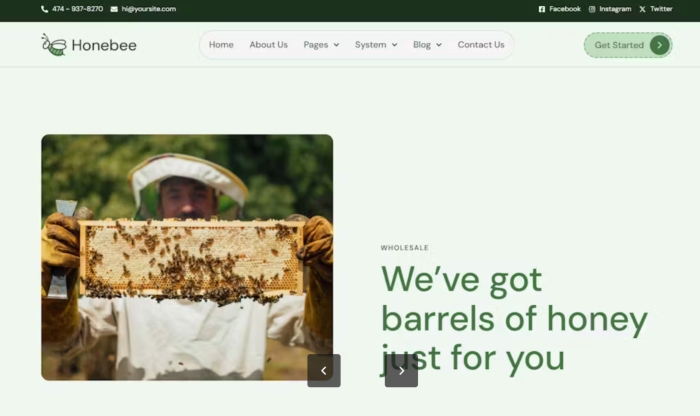 Honebee – Beekeeper Elementor Template Kit 1.0.0
