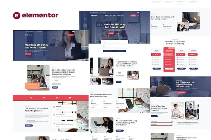 Akunta – Business Finance & Accounting Services Elementor Template Kit 1.0.0