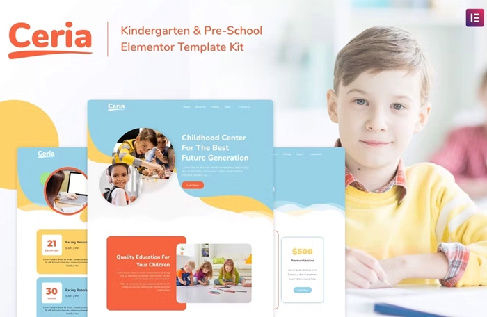 Ceria – Kindergarten & Pre-School Elementor Template Kit 1.0.0