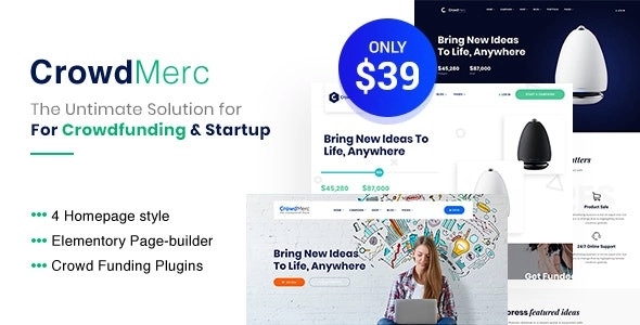 Crowdmerc – Crowdfunding Startup Fundraising 2.4