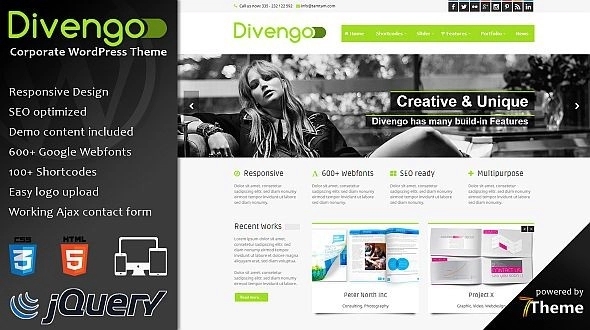 Divengo – Business WordPress Theme 1.11