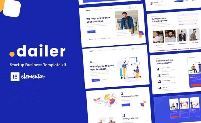 Dailer – Startup Elementor Template Kit 1.0.0