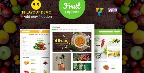 Food Fruit - Organic Farm Natural RTL Responsive WooCommerce 6.4