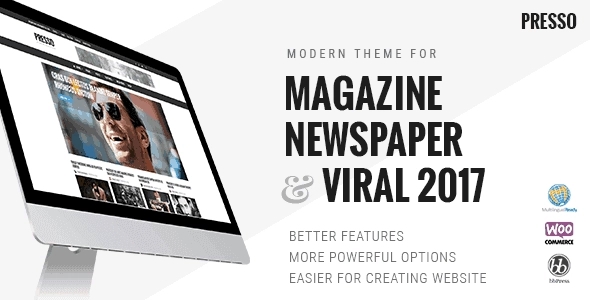 PRESSO – Modern Magazine / Newspaper / Viral Theme 4.0.0
