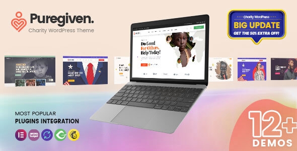 Puregiven – Charity WordPress Theme 1.0.6