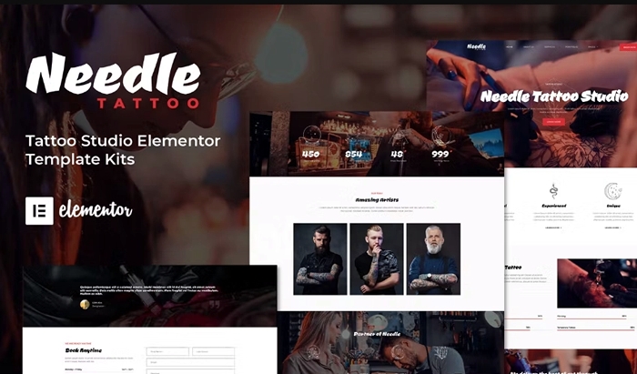 Needle – Tattoo Studio Elementor Template Kit 1.0.0