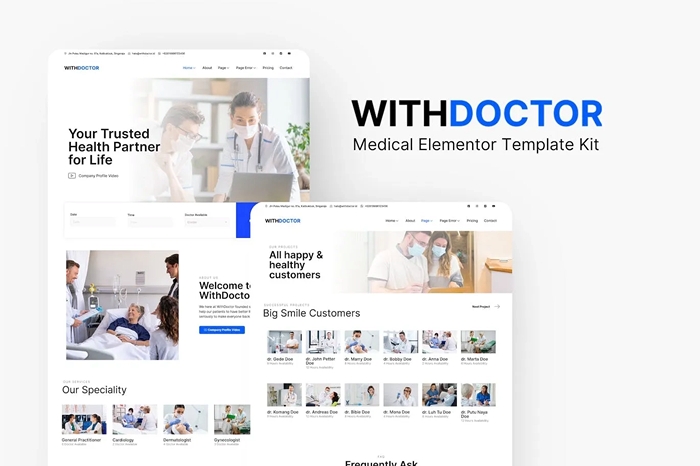 WithDoctor – Medical Elementor Template Kit 1.0.0