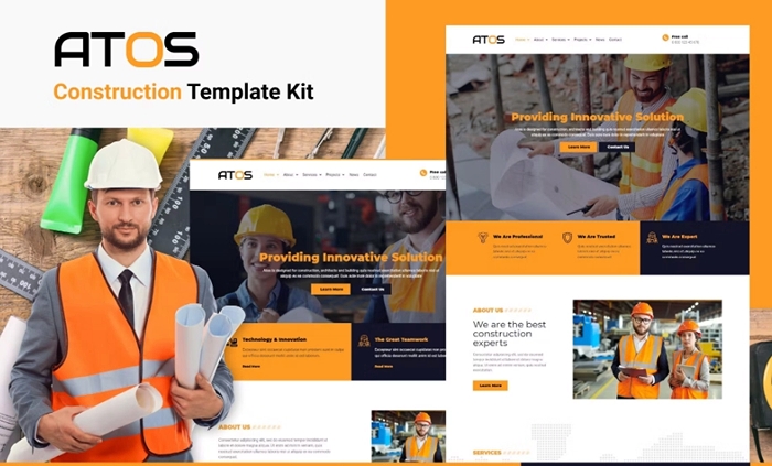 Atos – Construction Elementor Template Kit 1.0.0