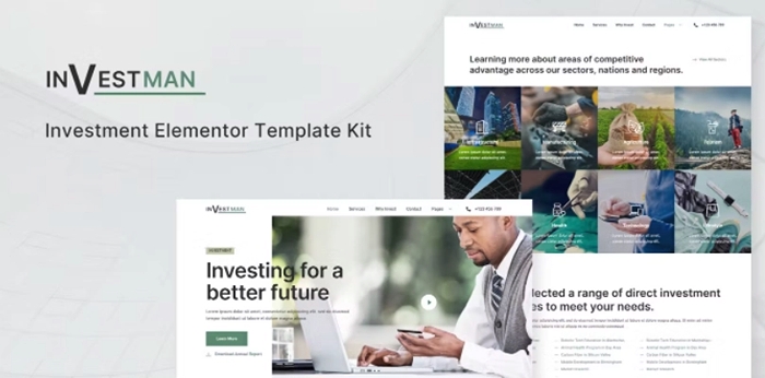 Investman – Invesment Consultant Elementor Template Kit 1.0.0