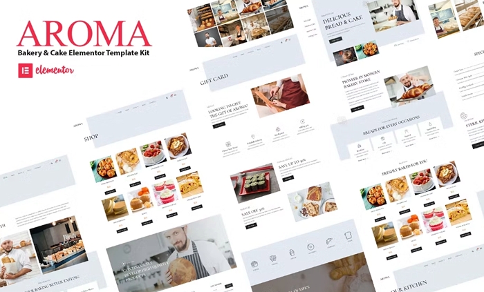 Aroma – Bakery & Cake Elementor Template Kit 1.0.0