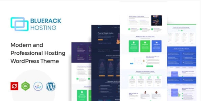 Bluerack – Modern Hosting WordPress Theme 2.7