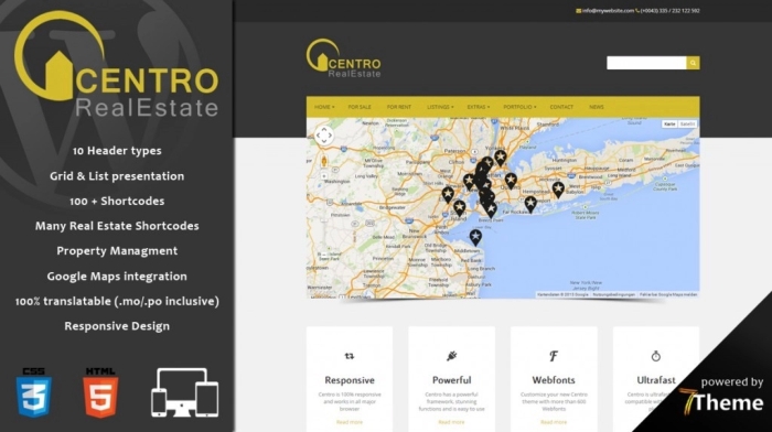 Centro – an extensive WordPress Real Estate Theme 1.13
