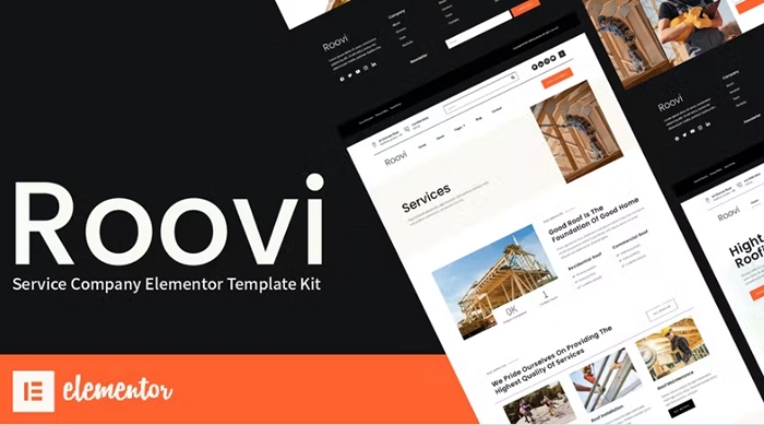 Roovi – Home Improvement Elementor Template Kit 1.0.0