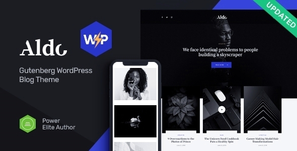 Aldo – Gutenberg WordPress Theme Black & White 1.0.9