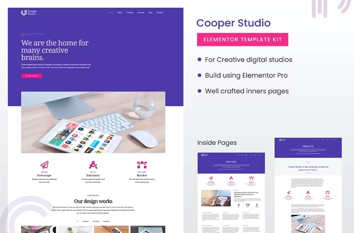 Cooper Studio Elementor Template Kit 1.0.0