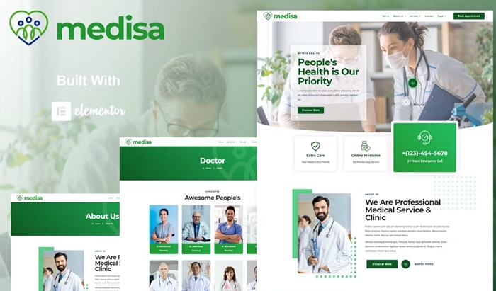 Medisa – Medical Elementor Template Kit 1.0.0
