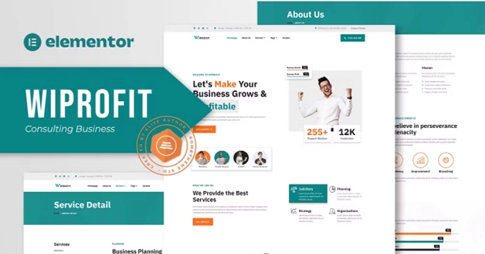 Wiprofit – Consulting Business Elementor Template Kit 1.0.0