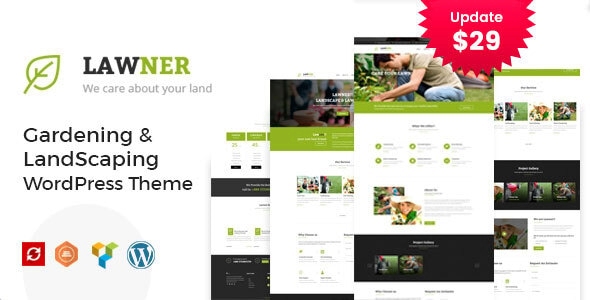 Lawner – Gardening and Landscaping WordPress Theme 2.7